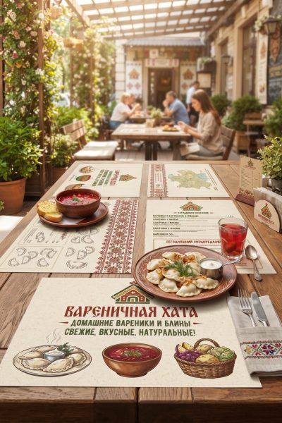 Плейсметы в Типографии Касп
